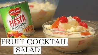 FRUIT COCKTAIL SALAD ( 4 Ingredients Fruit Salad Recipe )