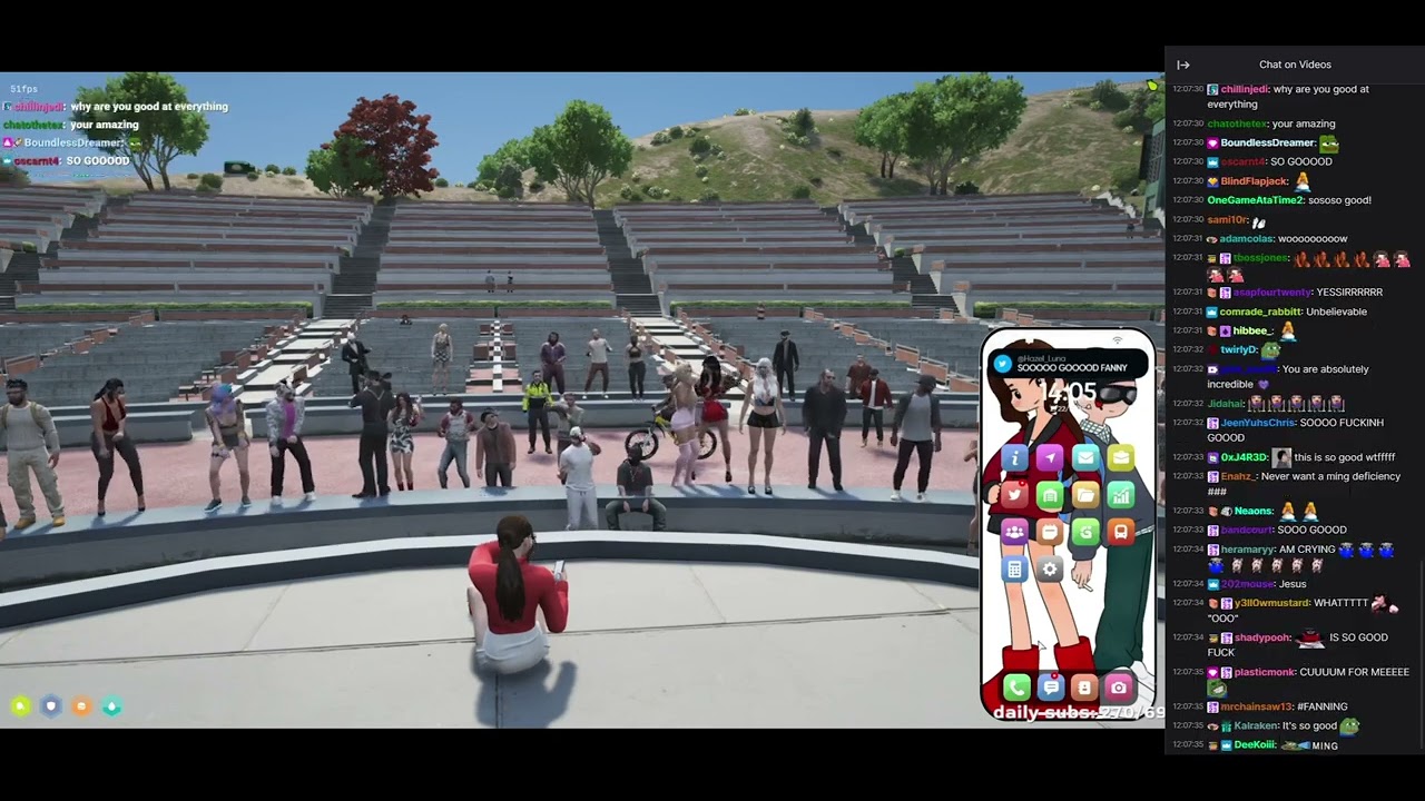 Fanny performs her new song Comfort Me at the Wu-Chang event (NoPixel 4.0 with chat)