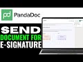 How to Send Documents for E Signature in PandaDoc 2025 (EASY & FAST)