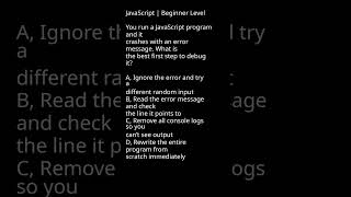 How to Debug a Crashing JavaScript Program #JavaScriptTutorial #WebDevelopment #CodeSolutions
