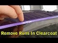 How to remove runs in clear coat Project ST220