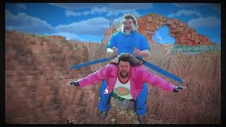 Minecraft Movie Flying Scene (Pirated Version)