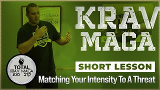 Krav Maga | SHORT LESSON: Matching Your Intensity To A Threat screenshot 1