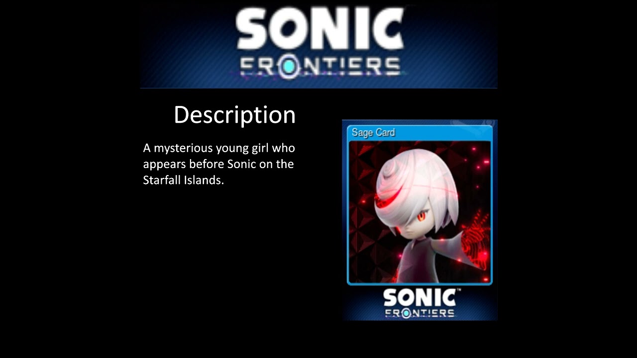 006 Sage Sonic Frontiers Steam Cards