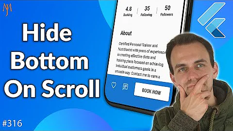 Flutter Tutorial - How To Hide Bottom Navigation Bar On Scroll [2021] Hide/Show Animation