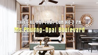 Thiết kế nội thất CĂN HỘ 2 PN Ms. Phượng - Opal Boulevard | VUÔNG TRÒN DECOR capture youtube