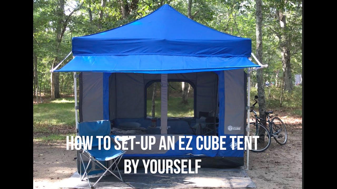  E-Z UP Camping Cube 6.4, Converts 10' Straight Leg Canopy into  Camping Tent, Punch : Sports & Outdoors
