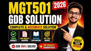 MGT501 GDB Solution 2026 🚨 | mgt501 correct gdb guidance virtual university | #gdbsolution #mgt501