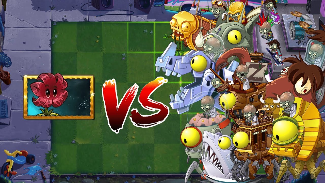 Mastery 200 Meteor Flower vs. All Zombots | Plants vs. Zombies 2