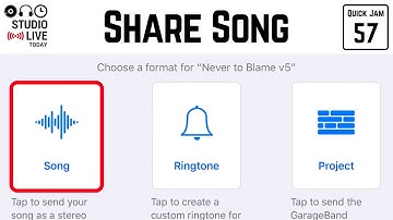 How to SHARE/EXPORT your GarageBand iOS songs (iPad/iPhone)