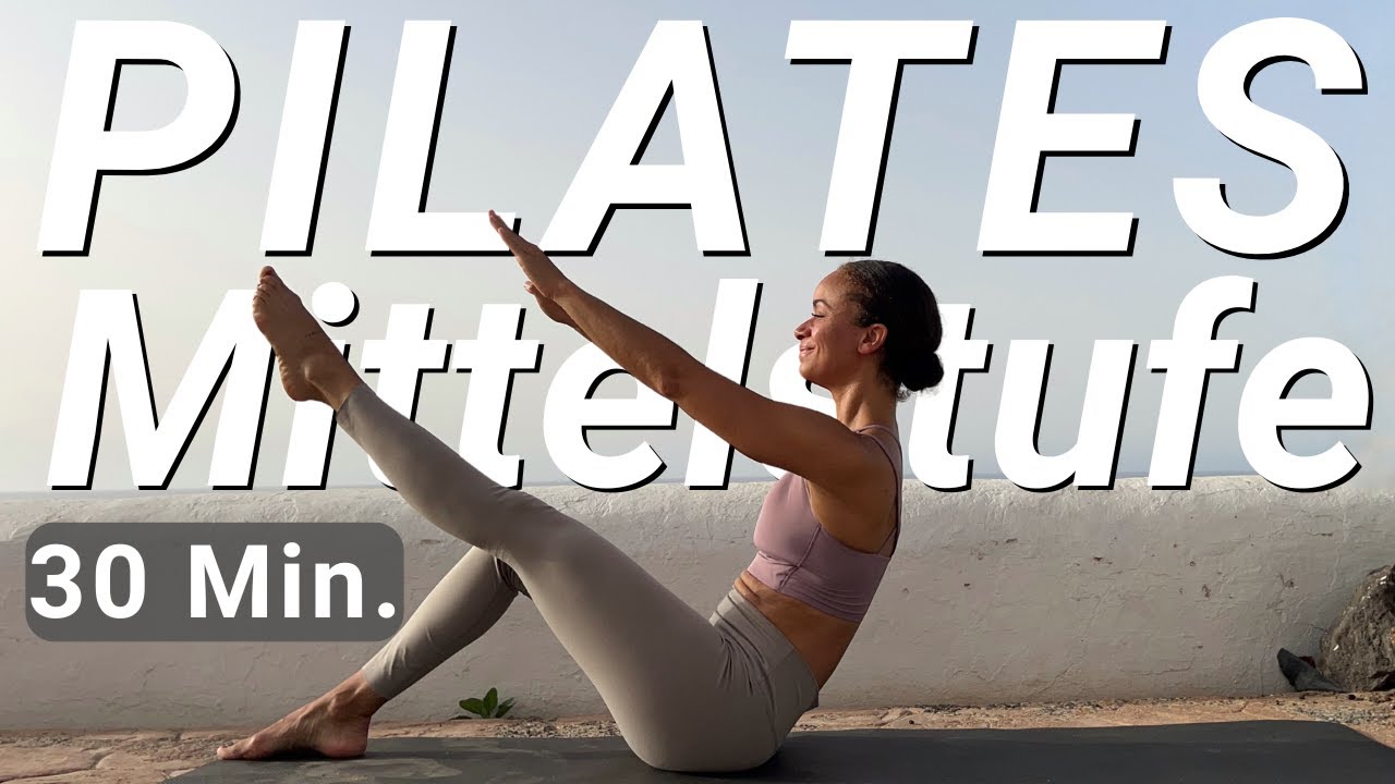 30 Minuten Pilates Mittelstufe | Ganzkörper Workout ohne Geräte