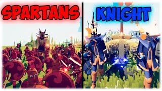 Spartans vs. Knights: Ultimate Historical Battle in TABS! #game #tabs #simulator