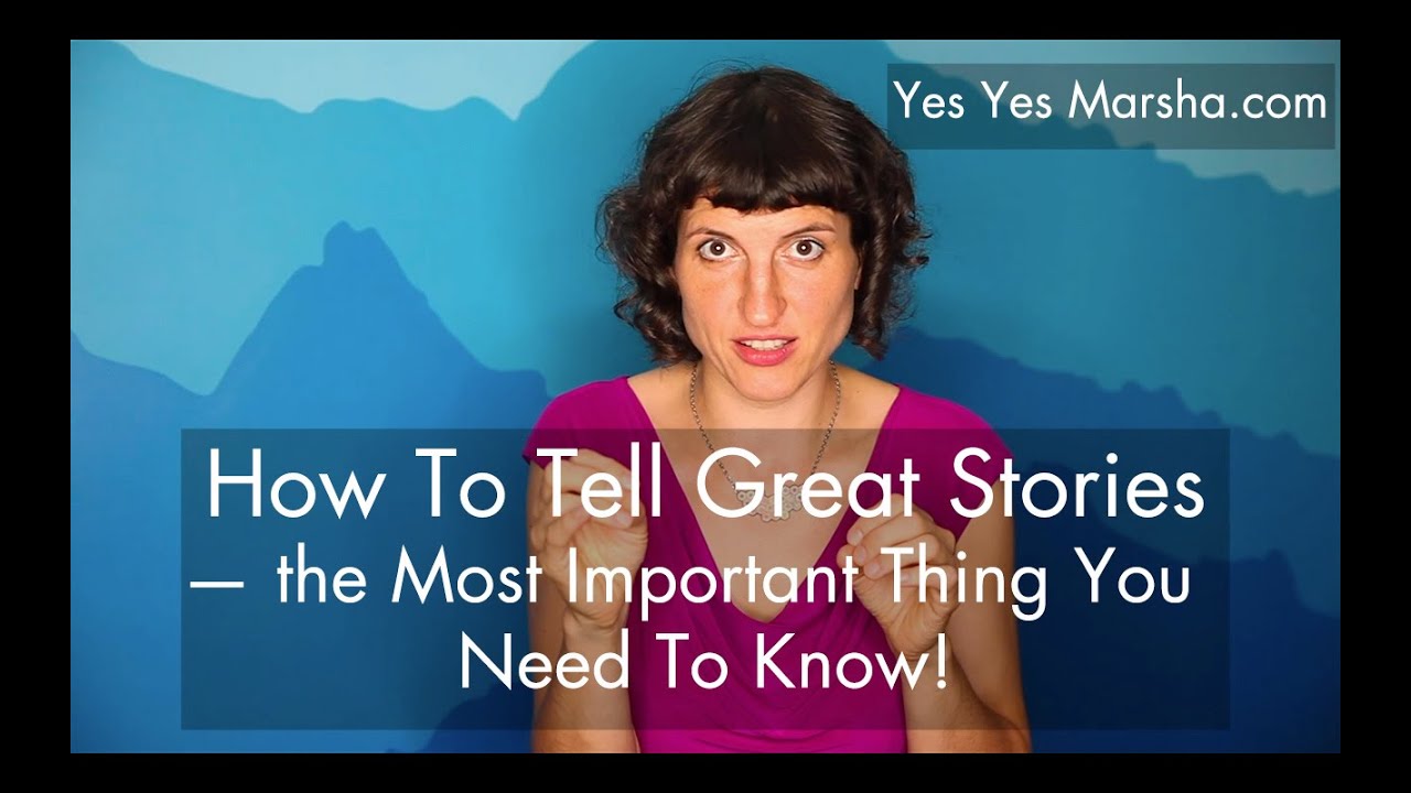 How To Tell Good Stories - YouTube