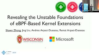 EUROSYS '25 | Revealing the Unstable Foundations of eBPF-Based Kernel Extensions