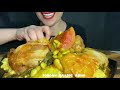 Mukbang eating Morccan lamb couscous اكل الكسكس المغربي