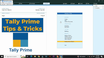Tally Prime Tips And Tricks || Shortcut || #tallyprime #attitudeacademy