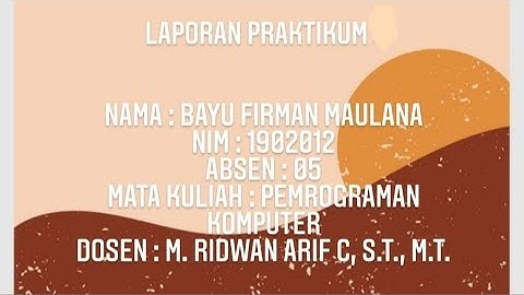 Laporan 7 - Membuat laporan dengan menggunakan Netbeans dan IReport (Bayu Firman Maulana - 1902012)