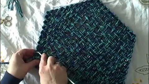 How to weave a hexagon using continuous weaving methods on Lily Speed o Weave loom
