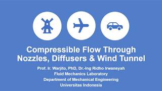 Lecture 13 ENME Teknik Aerodinamika Compressible Flow Through Nozzles, Diffusers & Wind Tunnel Part
