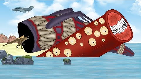 Sea Eater VS Train Eater VS Zilla Jr