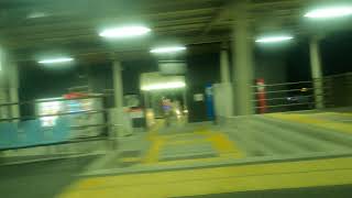 【JR九州】817系0番台JR鹿児島本線駅有佐駅→千丁駅間進行方向左側車窓(夜間)