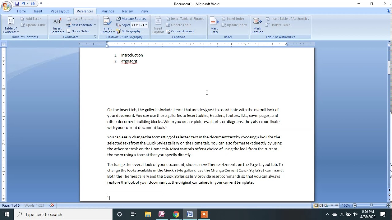 footnote microsoft word footnote microsoft word