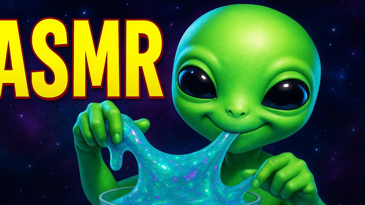 Alien Tries ASMR! 👽 | AI ASMR | Slime, Sounds & Intergalactic Tingles!