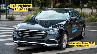 Trải nghiệm Mercedes Benz E200 Exclusive dưới trời mưa.