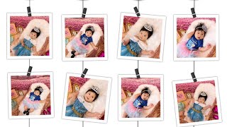 5 Months Old Cinderella Disney Princess Diy Monthly Baby Photoshoot At Home