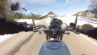 Motorbike Tour in Switzerland. Moto Guzzi V7 classic, Aprilia Tuono V4 1100 RR