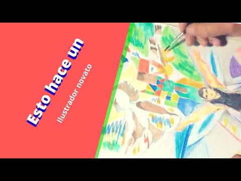 Esto es lo que hace un ilustrador principiante (Speedpaint tradicional)