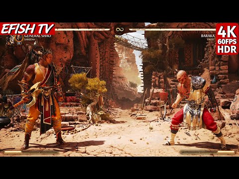 General Shao vs Baraka (Hardest AI) - Mortal Kombat 1