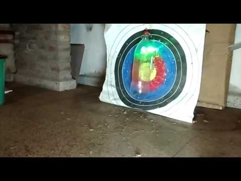 tiro con arco compuesto 15m punta de caza - YouTube