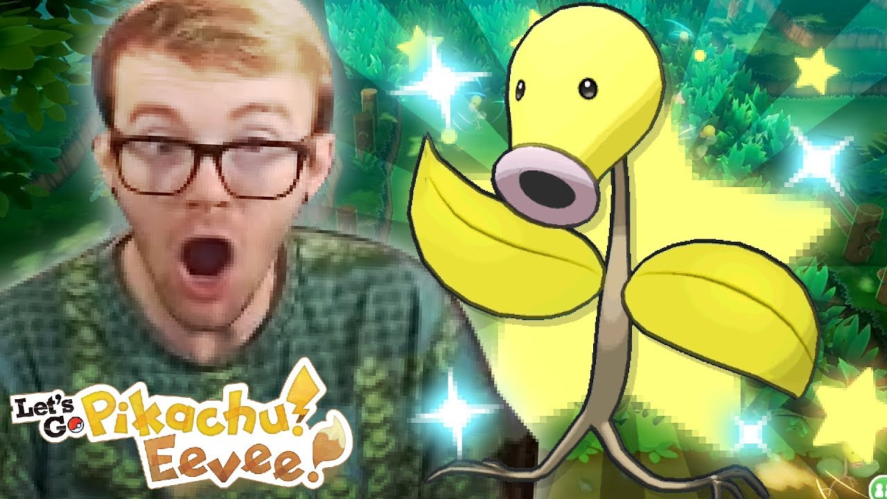 Epic Shiny Bellsprout Reaction Pokemon Lets Go Pikachu Lets Go Eevee Shiny Reaction
