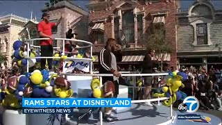 Disneyland honors Rams stars Stafford, Kupp and Donald with parade l ABC7