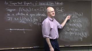 Intro Real Analysis, Lec 31: Open Sets on the Real Line, Continuity & Preimages of Open Intervals