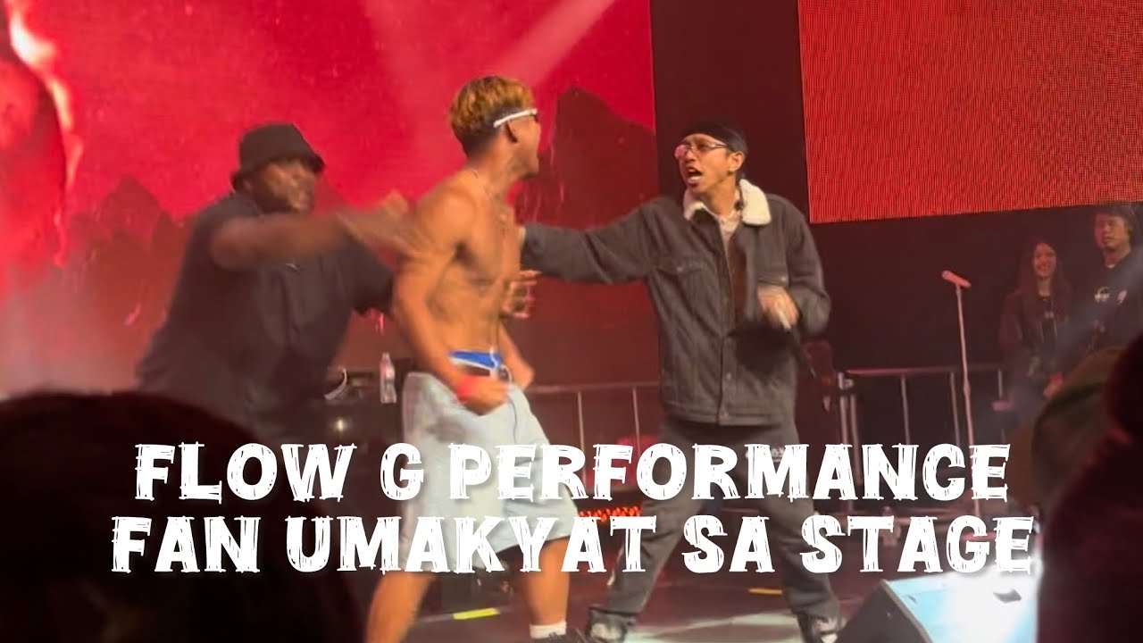 G WOLF - FLOW G Fan umakyat sa stage hinatak ng security #gwolf #flowg ...