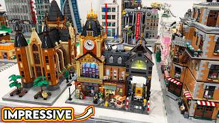 BIGGEST SET EVER! Lumibricks Town Life Train Station!