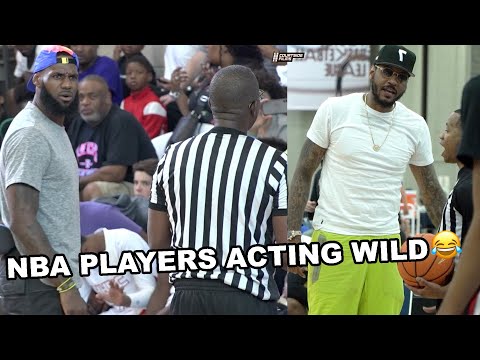 NBA PLAYERS ACTING UP AT YOUTH BASKETBALL GAMES!!