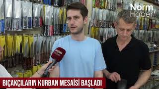 Bayram Öncesi Bursada Bıçakçıların Kurban Mesaisi Başladı