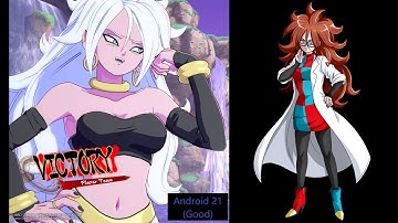 Android 21 (Good) vs. Android 21 (Evil)