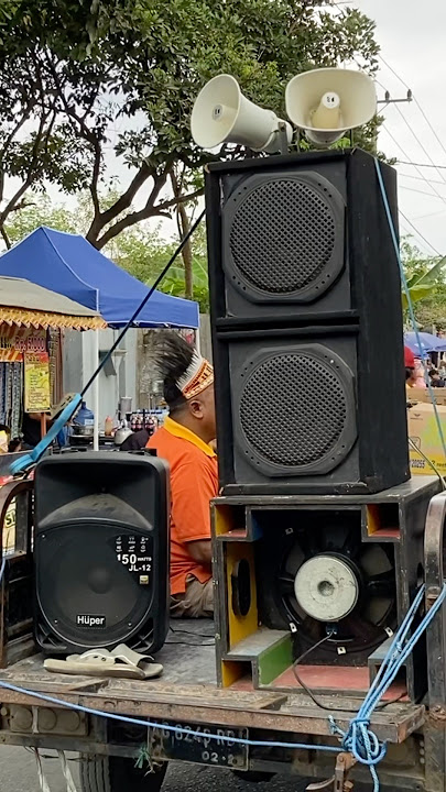 Sound system bawa 2 toa & speaker aktif huper karnaval sumberingin kidul