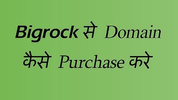 How to buy Domain from Bigrock