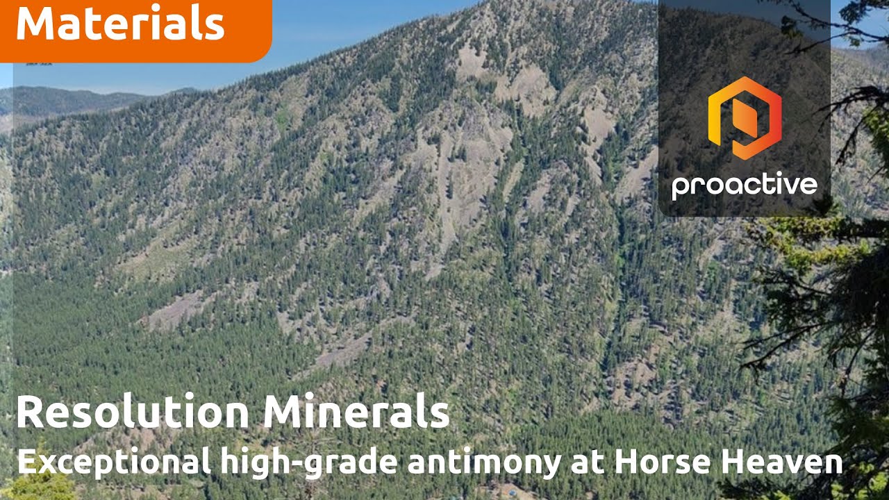 Exceptional high-grade antimony at Horse Heaven
