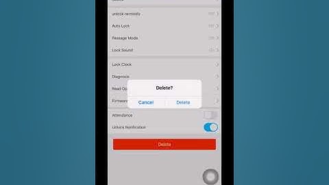 How to reset the lock