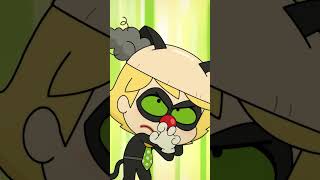 Cat noir saves the day! 🐾 #miraculouschibi #miraculous #chibi #ladybug #catnoir #ladynoir #mlb
