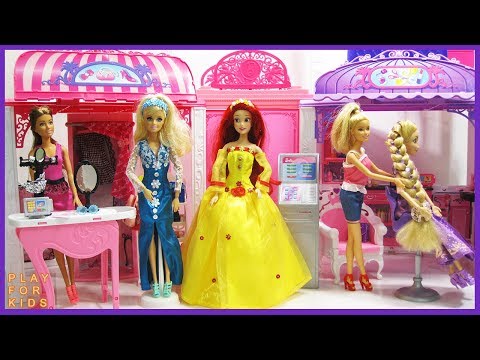 barbie bathroom bedroom morning routine
