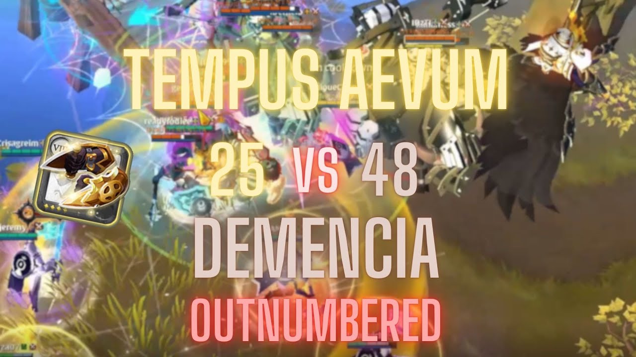 ALBION ONLINE ZVZ TEMPUS AEVUM VS DEMENCIA 25 VS 48 OUTNUMBERED albion-online-zvz-tempus-aevum-vs-demencia-25-vs-48-outnumbered