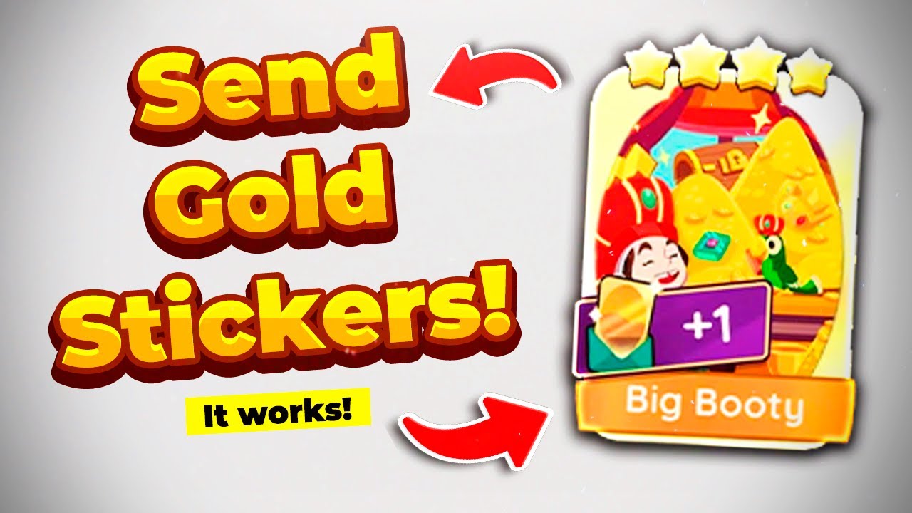 How to SEND GOLD STICKERS in Monopoly GO! 📤🥇 TRADE THEM! 🎲