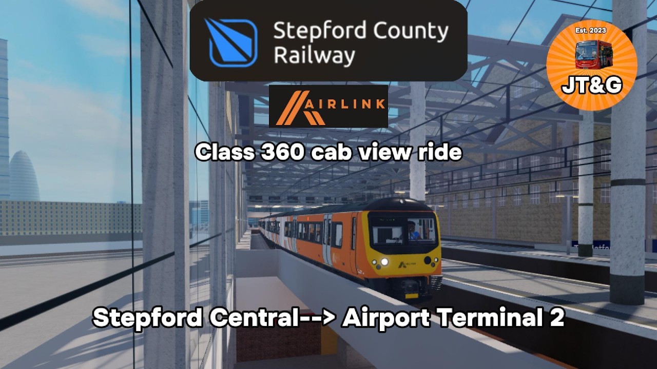 SCR: AirLink Class 360 cabview ride Stepford Central to Airport T2 | JT&G